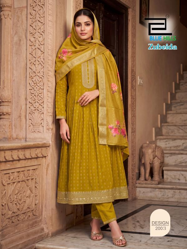 Blue hills zubeida anarkali designer kurtis wholesale online